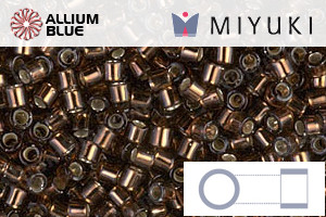 MIYUKI Delica® Seed Beads (DBM0150) 10/0 Round Medium - Silver Lined Root Beer - 關閉視窗 >> 可點擊圖片