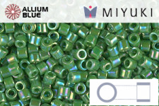 MIYUKI Delica® Seed Beads (DBM0217) 10/0 Round Medium - Opaque Turquoise Green Luster