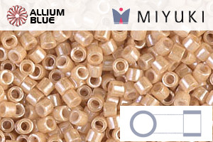 MIYUKI Delica® Seed Beads (DBM0205) 10/0 Round Medium - Light Caramel Ceylon