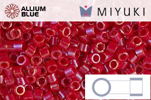 MIYUKI Delica® Seed Beads (DBM0214) 10/0 Round Medium - Opaque Red Luster