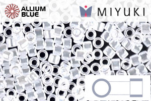 MIYUKI Delica® Seed Beads (DBM0231) 10/0 Round Medium - Crystal Ceylon