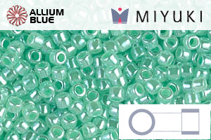 MIYUKI Delica® Seed Beads (DBM0237) 10/0 Round Medium - Mint Green Ceylon