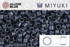 MIYUKI Delica® Seed Beads (DBM0307) 10/0 Round Medium - Matte Metallic Silver Gray