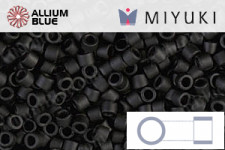 MIYUKI Delica® Seed Beads (DBM0301) 10/0 Round Medium - Matte Gunmetal
