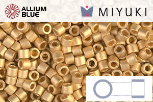 MIYUKI Delica® Seed Beads (DBM0331) 10/0 Round Medium - Matte 24kt Gold Plated - 關閉視窗 >> 可點擊圖片