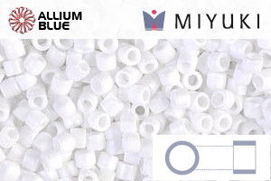 MIYUKI Delica® Seed Beads (DBM0351) 10/0 Round Medium - Matte White - Haga Click en la Imagen para Cerrar