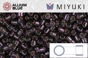 MIYUKI Delica® Seed Beads (DBM0611) 10/0 Round Medium - Dyed Silver Lined Wine