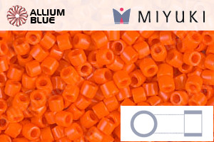 MIYUKI Delica® Seed Beads (DBM0722) 10/0 Round Medium - Opaque Orange - 关闭视窗 >> 可点击图片