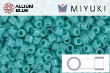 MIYUKI Delica® Seed Beads (DBM0144) 10/0 Round Medium - Silver Lined Dark Topaz