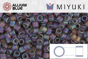 MIYUKI Delica® Seed Beads (DBM0865) 10/0 Round Medium - Matte Brown AB