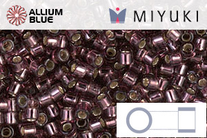 MIYUKI Delica® Seed Beads (DBM1204) 10/0 Round Medium - Silver Lined Mauve