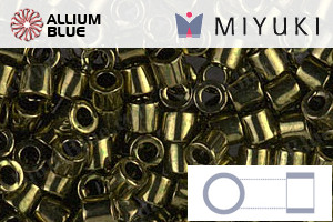 MIYUKI Delica® Seed Beads (DBL0011) 8/0 Round Large - Metallic Olive