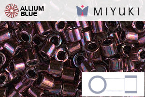 MIYUKI Delica® Seed Beads (DBL0012) 8/0 Round Large - Metallic Dark Raspberry