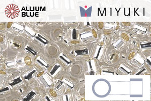 MIYUKI Delica® Seed Beads (DBL0041) 8/0 Round Large - Silver Lined Crystal