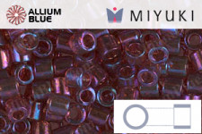 MIYUKI Delica® Seed Beads (DBL0104) 8/0 Round Large - Claret Rainbow Gold Luster