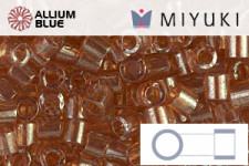 MIYUKI Delica® Seed Beads (DBL0121) 8/0 Round Large - Apricot Topaz Gold Luster