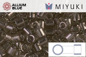MIYUKI Delica® Seed Beads (DBL0123) 8/0 Round Large - Transparent Smoky Olive Luster - Click Image to Close