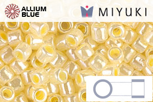 MIYUKI Delica® Seed Beads (DBL0232) 8/0 Round Large - Light Lemon Ice Ceylon - Click Image to Close
