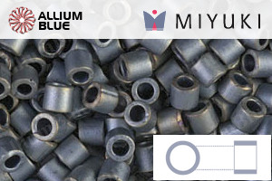 MIYUKI Delica® Seed Beads (DBL0307) 8/0 Round Large - Matte Metallic Silver Gray