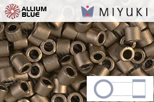MIYUKI Delica® Seed Beads (DBL0322) 8/0 Round Large - Matte Metallic Dark Bronze