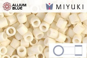 MIYUKI Delica® Seed Beads (DBL0352) 8/0 Round Large - Matte Opaque Cream