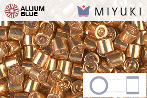 MIYUKI Delica® Seed Beads (DBL0410) 8/0 Round Large - Galvanized Yellow Gold