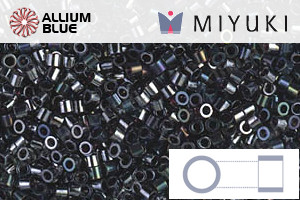 MIYUKI Delica® Seed Beads (DBS0001) 15/0 Round Small - Metallic Gunmetal - Click Image to Close