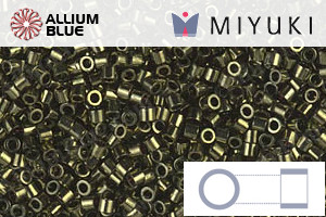 MIYUKI Delica® Seed Beads (DBS0011) 15/0 Round Small - Metallic Olive - Haga Click en la Imagen para Cerrar