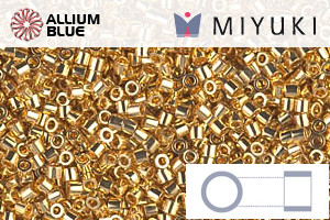 MIYUKI Delica® Seed Beads (DBS0031) 15/0 Round Small - 24kt Gold Plated
