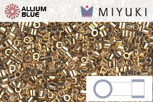 MIYUKI Delica® Seed Beads (DBS0034) 15/0 Round Small - 24kt Gold Light Plated - 關閉視窗 >> 可點擊圖片