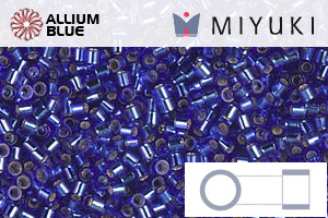 MIYUKI Delica® Seed Beads (DBS0047) 15/0 Round Small - Silver Lined Cobalt - 關閉視窗 >> 可點擊圖片