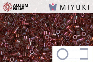 MIYUKI Delica® Seed Beads (DBS0105) 15/0 Round Small - Garnet Gold Luster - Haga Click en la Imagen para Cerrar