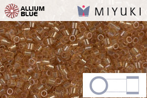 MIYUKI Delica® Seed Beads (DBS0118) 15/0 Round Small - Transparent Saffron Luster