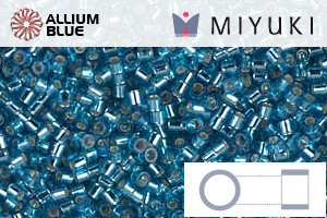 MIYUKI Delica® Seed Beads (DBS0149) 15/0 Round Small - Silver Lined Capri Blue - Haga Click en la Imagen para Cerrar