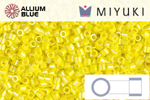 MIYUKI Delica® Seed Beads (DBS0160) 15/0 Round Small - Opaque Yellow AB
