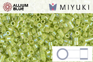 MIYUKI Delica® Seed Beads (DBS0169) 15/0 Round Small - Opaque Chartreuse AB - Click Image to Close