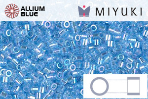 MIYUKI Delica® Seed Beads (DBS0176) 15/0 Round Small - Transparent Aqua AB