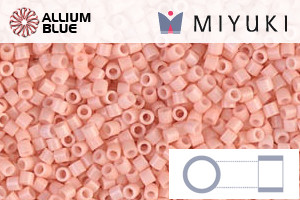 MIYUKI Delica® Seed Beads (DBS0206) 15/0 Round Small - Opaque Salmon - 關閉視窗 >> 可點擊圖片