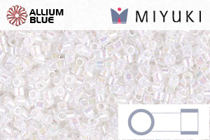 MIYUKI Delica® Seed Beads (DBS0222) 15/0 Round Small - White Opal AB