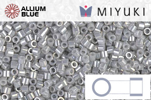 MIYUKI Delica® Seed Beads (DBS0252) 15/0 Round Small - Opaque Gray Luster - 關閉視窗 >> 可點擊圖片