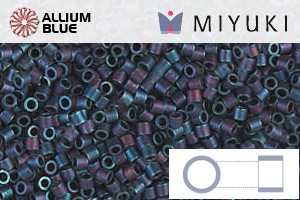 MIYUKI Delica® Seed Beads (DBS0325) 15/0 Round Small - Matte Metallic Blue Iris