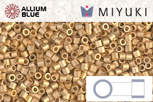 MIYUKI Delica® Seed Beads (DBS0331) 15/0 Round Small - Matte 24kt Gold Plated - 关闭视窗 >> 可点击图片