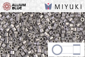 MIYUKI Delica® Seed Beads (DBS0338) 15/0 Round Small - Matte Palladium Plated