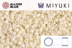 MIYUKI Delica® Seed Beads (DBS0352) 15/0 Round Small - Matte Opaque Cream
