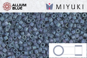 MIYUKI Delica® Seed Beads (DBS0376) 15/0 Round Small - Matte Metallic Steel Blue Luster