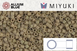 MIYUKI Delica® Seed Beads (DBS0390) 15/0 Round Small - Matte Opaque Green Tea