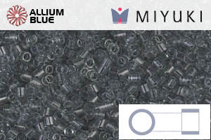 MIYUKI Delica® Seed Beads (DBS0708) 15/0 Round Small - Transparent Gray - 關閉視窗 >> 可點擊圖片