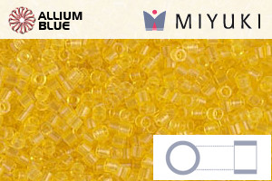 MIYUKI Delica® Seed Beads (DBS0710) 15/0 Round Small - Transparent Yellow