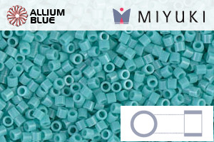 MIYUKI Delica® Seed Beads (DBS0729) 15/0 Round Small - Opaque Turquoise Green