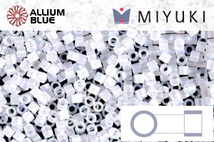 MIYUKI Delica® Seed Beads (DBS0851) 15/0 Round Small - Matte Transparent Crystal AB